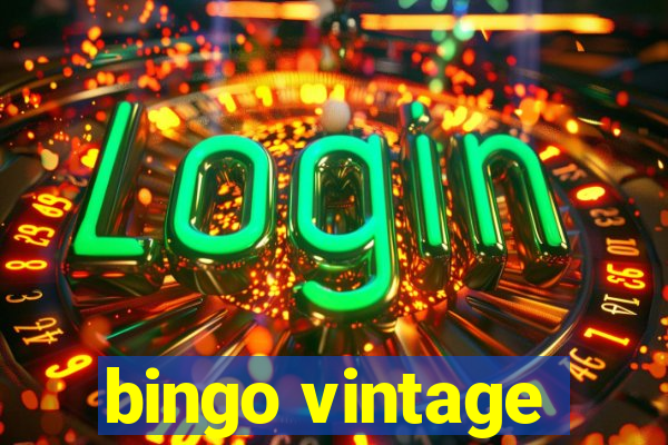 bingo vintage