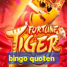 bingo quoten