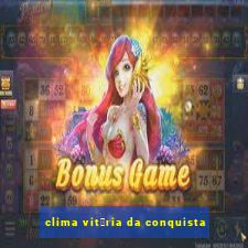 clima vit贸ria da conquista