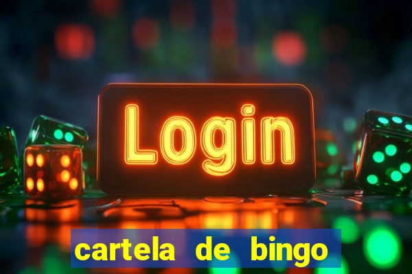 cartela de bingo de nomes para imprimir