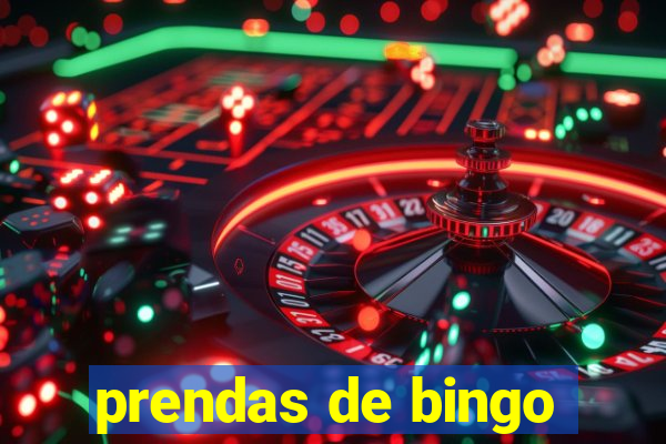 prendas de bingo