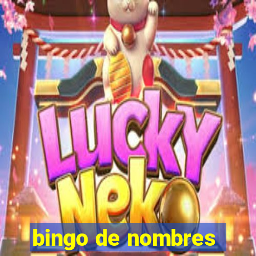 bingo de nombres