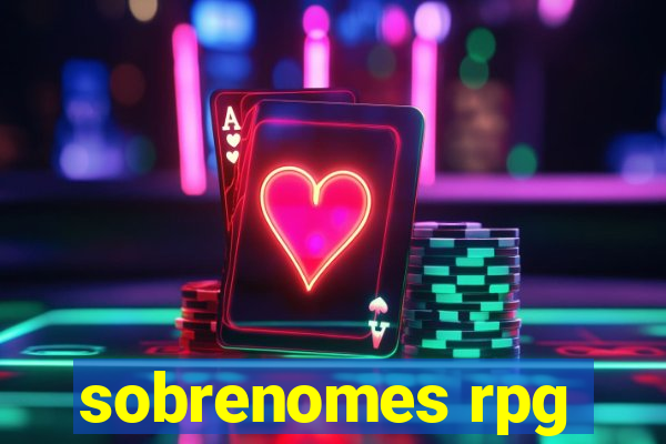 sobrenomes rpg