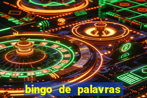 bingo de palavras colorido para imprimir